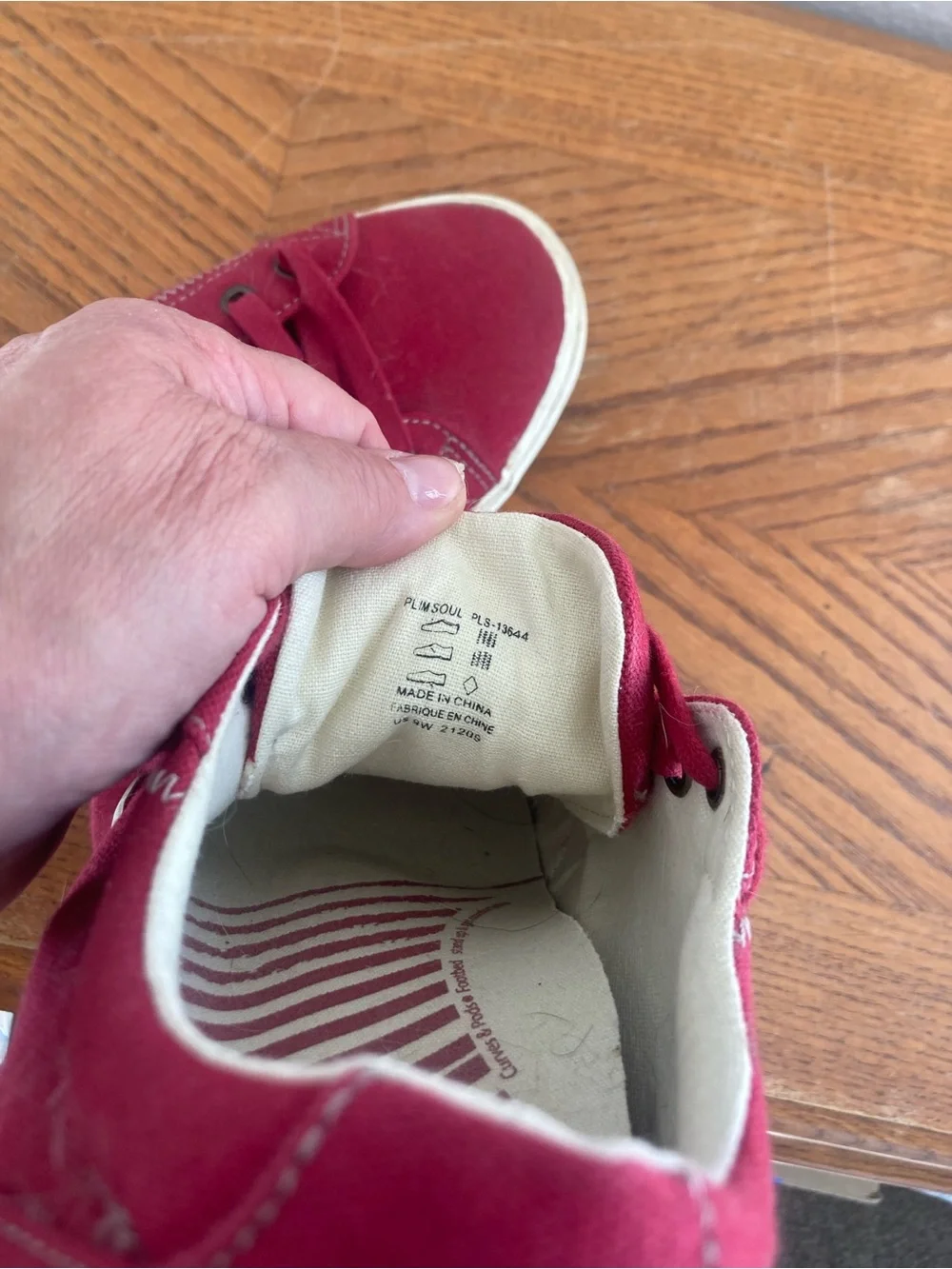 TAOS “Plim Soul” Oxblood Sneakers (9W)